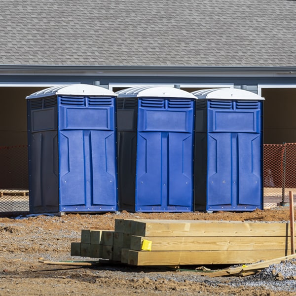 how can i report damages or issues with the portable restrooms during my rental period in Alder Creek NY